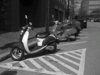 041510 Temple Street Scooters. Sunny and warm day. Nice!